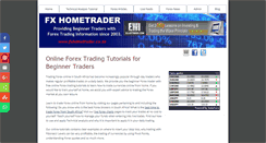 Desktop Screenshot of fxhometrader.co.za